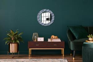 Kulaté dekorativní zrcadlo na zeď Listy