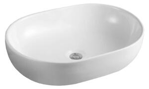 BPS-koupelny Keramické umyvadlo na desku HYD-NO-WH-605 60,5x42,5 cm, bílé