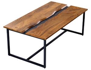 Designový konferenční stolek Argentinas 110 cm mango - břidlice