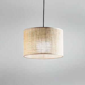 TK Lighting Závěsné světlo Juta, jednoplamenné Ø 30 cm, stmívatelný, Hnědá / rez, Obývací pokoj / jídelna, Textil / tkanina / hedvábí