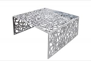 Konferenční stolek Abstract 60cm stříbrná