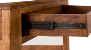 KOLINS Příruční stolek se šuplíkem 60x60 cm, akácie