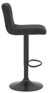 Barová židle Wragby - samet | černá