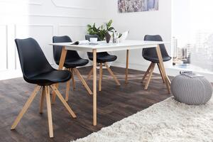 Židle Scandinavia černá dřevo (masiv)