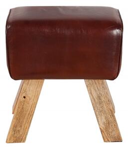 Kožená stolička - Bock, nízká