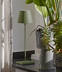 Nuindie LED dobíjecí stolní lampa, USB-C, jedlová zeleň, IP54, stmívatelná