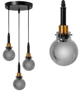 Toolight Závěsné svítidlo s APP1125-3CP Black Gold