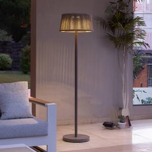 Les Jardins LED solární stojací lampa Rop&Strip, výškově nastavitelná, 500 lm, stmívatelný, Hnědá / rez, Hliník, Moderní, stojací lampa