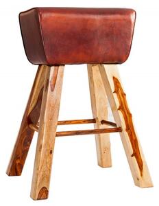 Hnědá barová židle Bock Leder »