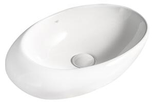 BPS-koupelny Keramické umyvadlo na desku HYD-EA-WH-490 49x31 cm, bílé