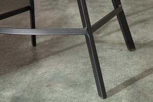 Barová židle Loft stříbrnošedá -samet