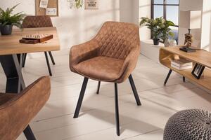 Židle PALERMO světle hnědá mikrovlákno Nábytek | Jídelní prostory | Jídelní židle | Všechny jídelní židle