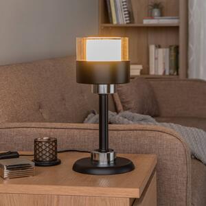 Stolní lampa ML-4288-1BSY z kovu a skla