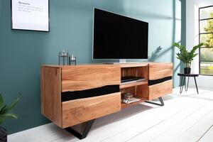 Televizní stolek AMAZONAS 160 CM masiv akácie Nábytek | Obývací pokoj | Televizní stolky