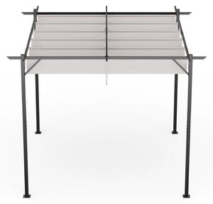 Blumfeldt Blumfeldt Pantheon Robust Pergola, 3x3 m, prákov lakovaná ocel, odolná vi povtrnostním vlivm