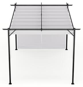 Blumfeldt Blumfeldt Pantheon Robust, pergola, 3 x 4 m, s boními roletami, prákov lakovaná ocel odolná vi povtrnostním vlivm