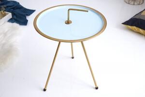 Konferenční stolek SimplyClever 42cm - tyrkysová zlatá