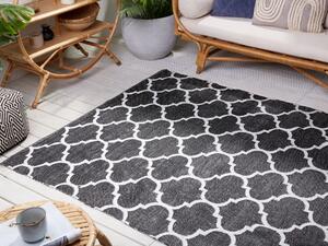 Oboustranný černo-bílý venkovní koberec 140x200 cm ALADANA