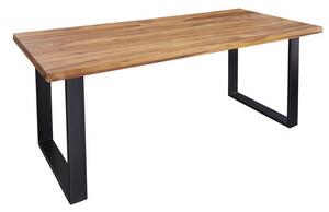 Noble Home Přírodní dřevěný jídelní stůl Iron Craft 180 cm