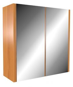 Zrcadlová koupelnová skříňka Dila Olše světlá