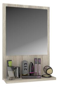 Čtvercové zrcadlo s poličkou Gruo Dub Sonoma