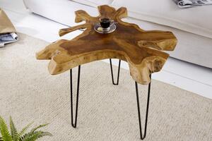 Konferenční stolek Wild 60cm Teakové dřevo