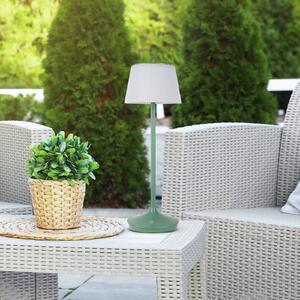 LED solární stolní lampa Emmi CCT dobíjecí, zelená
