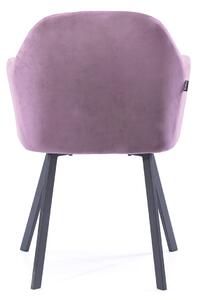 HOMEDE Jídelní židle Trento světle růžová
