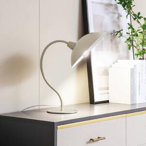 Stolní lampa Lucande Arvadon, béžová barva, kov, výška 42,75 cm