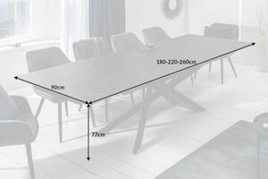 Jídelní stůl EUPHORIA GRAPHIT 180-220-260 CM keramika rozkládací Nábytek | Jídelní prostory | Jídelní stoly | Rozkládací