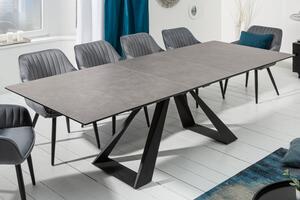 Antracitový rozkládací jídelní stůl Concord 180-230 cm