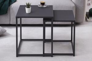 Konferenční stolek Dura Steel set 2ks černý Kov