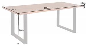 Přírodní akáciový jídelní stůl Mammut 180 cm