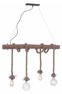 Leuchten Direkt 15483-18 - Lustr na lanku ROPE 4xE27/60W/230V