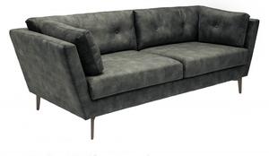 Sofa Marvelous 220 cm tmavě zelená samet