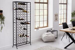 Regál na víno STORAGE 180 CM černý kov Nábytek | Úložné prostory | Vinotéky a bary