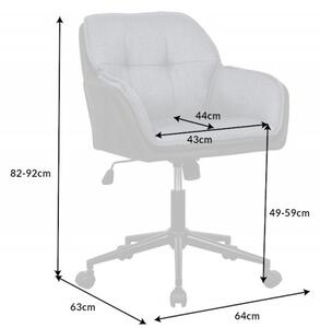 Pracovní židle LOUNGER tmavě šedá Nábytek | Kancelářský nábytek | Židle