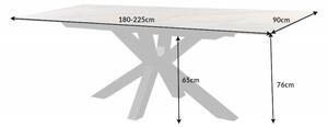 Jídelní stůl Eternity 180-225cm Mramor-Optik