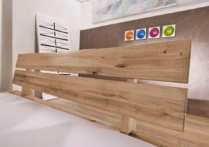 JANGALI Trámová postel s podnožkou, divoký dub, 180x200 bianco , olejovaná