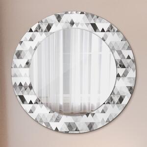 Kulaté dekorační zrcadlo Duhový trojúhelník