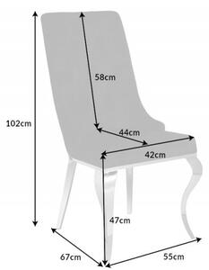 Zámecká židle MODERN BAROCCO S RUKOJETÍ černá samet Nábytek | Jídelní prostory | Jídelní židle | Všechny jídelní židle