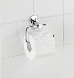 WENKO Držák WC papíru BEZ VRTÁNÍ PowerLoc RICO kovově lesklý 11x14x7 cm