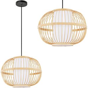 Toolight Natural, závěsné stropní svítidlo 1xE27 APP1631-1CP, přírodní hnědá, OSW-05104
