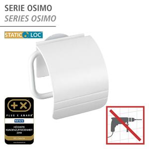 WENKO Držák WC papíru BEZ VRTÁNÍ StaticLoc OSIMO bílý 14x15x5 cm