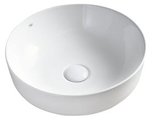 BPS-koupelny Keramické umyvadlo na desku HYD-FO-WH-415 ⌀ 41,5 cm, bílé