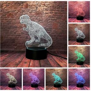 3D LED Lampička Dinosaur T-Rex Jurský Svět