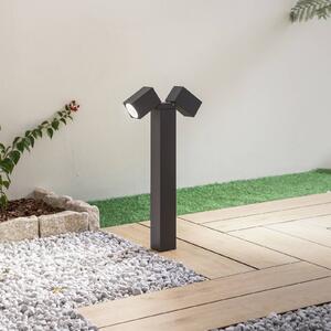 Podstavné svítidlo Lindby Othil, 2 světla, 50 cm, antracit, kov