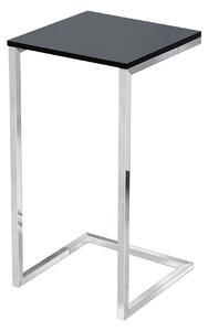 Noble Home Odkládací stolek Cesiro, 60 cm, černá, stříbrná