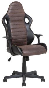 Kancelářská židle černá/hnědá SUPREME