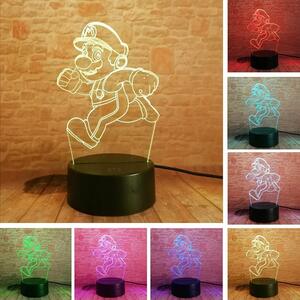 3D LED Lampička Super Mario